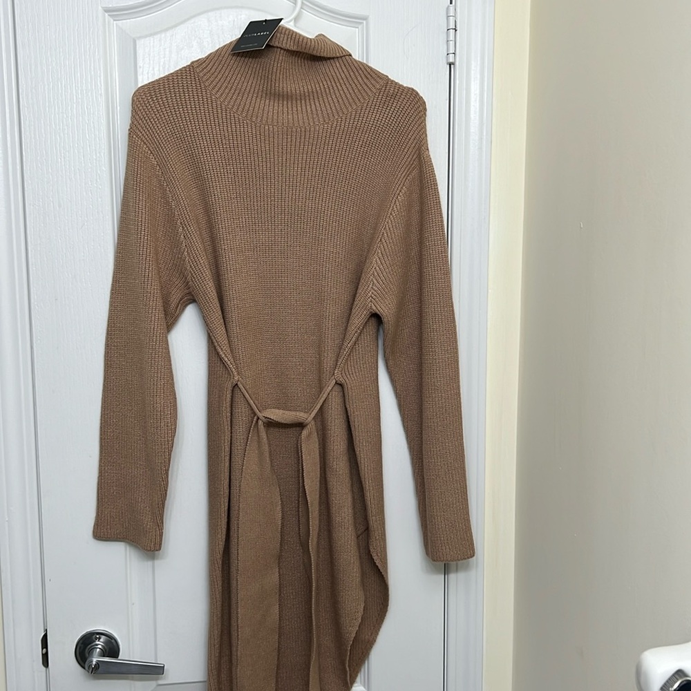 Jluxlabel tan sweater dress